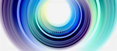 Gökkuşağı sıvı renkli arka plan - girdap ve daireler, bükülmüş sıvı renkler, renkli mermer veya plastik dalgalı doku zemin, çok renkli şablonu için iş veya teknoloji