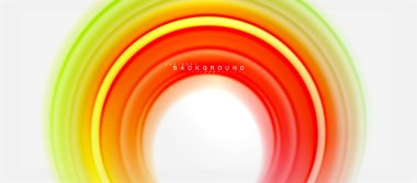 Gökkuşağı sıvı renkli arka plan - girdap ve daireler, bükülmüş sıvı renkler, renkli mermer veya plastik dalgalı doku zemin, çok renkli şablonu için iş veya teknoloji