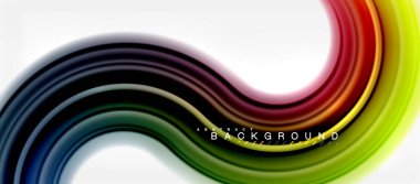 Gökkuşağı sıvı renkli arka plan - girdap ve daireler, bükülmüş sıvı renkler, renkli mermer veya plastik dalgalı doku zemin, çok renkli şablonu için iş veya teknoloji