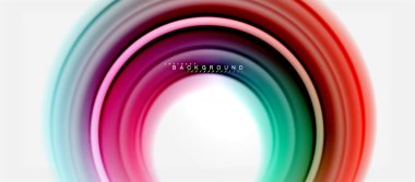 Gökkuşağı sıvı renkli arka plan - girdap ve daireler, bükülmüş sıvı renkler, renkli mermer veya plastik dalgalı doku zemin, çok renkli şablonu için iş veya teknoloji