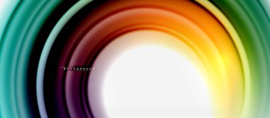 Gökkuşağı sıvı renkli arka plan - girdap ve daireler, bükülmüş sıvı renkler, renkli mermer veya plastik dalgalı doku zemin, çok renkli şablonu için iş veya teknoloji