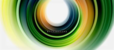 Gökkuşağı sıvı renkli arka plan - girdap ve daireler, bükülmüş sıvı renkler, renkli mermer veya plastik dalgalı doku zemin, çok renkli şablonu için iş veya teknoloji