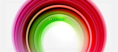 Gökkuşağı sıvı renkli arka plan - girdap ve daireler, bükülmüş sıvı renkler, renkli mermer veya plastik dalgalı doku zemin, çok renkli şablonu için iş veya teknoloji