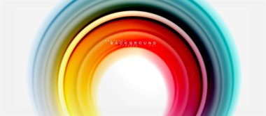 Gökkuşağı sıvı renkli arka plan - girdap ve daireler, bükülmüş sıvı renkler, renkli mermer veya plastik dalgalı doku zemin, çok renkli şablonu için iş veya teknoloji