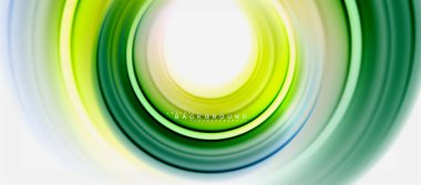 Gökkuşağı sıvı renkli arka plan - girdap ve daireler, bükülmüş sıvı renkler, renkli mermer veya plastik dalgalı doku zemin, çok renkli şablonu için iş veya teknoloji