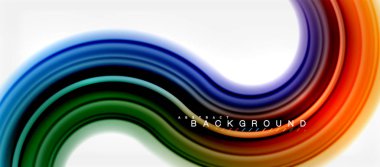 Gökkuşağı sıvı renkli arka plan - girdap ve daireler, bükülmüş sıvı renkler, renkli mermer veya plastik dalgalı doku zemin, çok renkli şablonu için iş veya teknoloji
