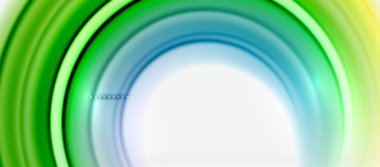 Gökkuşağı sıvı renkli arka plan - girdap ve daireler, bükülmüş sıvı renkler, renkli mermer veya plastik dalgalı doku zemin, çok renkli şablonu için iş veya teknoloji