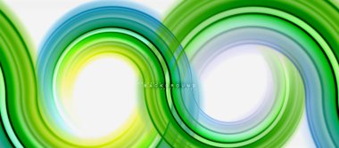 Gökkuşağı sıvı renkli arka plan - girdap ve daireler, bükülmüş sıvı renkler, renkli mermer veya plastik dalgalı doku zemin, çok renkli şablonu için iş veya teknoloji