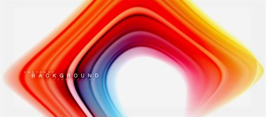 Gökkuşağı sıvı renk arka plan Bükülü sıvı tasarım, renkli mermer veya plastik dalgalı doku zemin, çok renkli şablonu için iş veya teknoloji sunu veya web broşür kapak