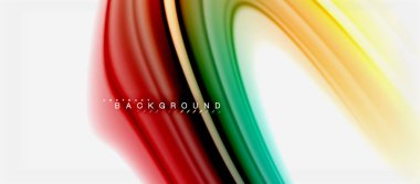Gökkuşağı sıvı renk arka plan Bükülü sıvı tasarım, renkli mermer veya plastik dalgalı doku zemin, çok renkli şablonu için iş veya teknoloji sunu veya web broşür kapak
