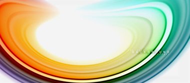 Gökkuşağı sıvı renk arka plan Bükülü sıvı tasarım, renkli mermer veya plastik dalgalı doku zemin, çok renkli şablonu için iş veya teknoloji sunu veya web broşür kapak