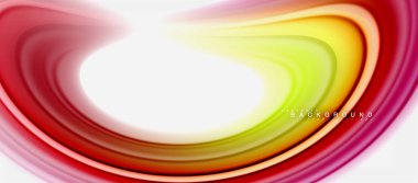 Gökkuşağı sıvı renk arka plan Bükülü sıvı tasarım, renkli mermer veya plastik dalgalı doku zemin, çok renkli şablonu için iş veya teknoloji sunu veya web broşür kapak