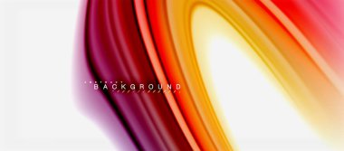 Gökkuşağı sıvı renk arka plan Bükülü sıvı tasarım, renkli mermer veya plastik dalgalı doku zemin, çok renkli şablonu için iş veya teknoloji sunu veya web broşür kapak