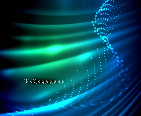 Neon parlayan techno hatları, yüksek teknoloji fütüristik arka plan şablonu kare şekilleri ile