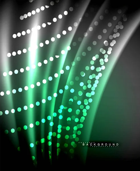 Neon parlayan techno hatları, yüksek teknoloji fütüristik arka plan şablonu kare şekilleri ile