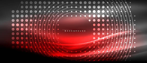 Neon parlayan çizgiler, sihirli enerji uzay ışığı konsepti, soyut arka plan duvar kağıdı tasarımı