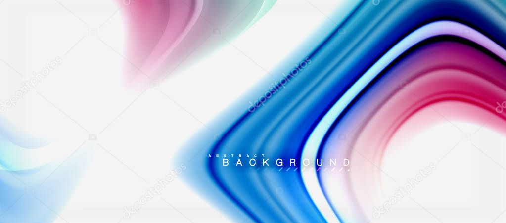 Rainbow fluid colors abstract background twisted liquid design, colorful marble or plastic wavy texture backdrop, multicolored template for business or technology presentation or web brochure cover