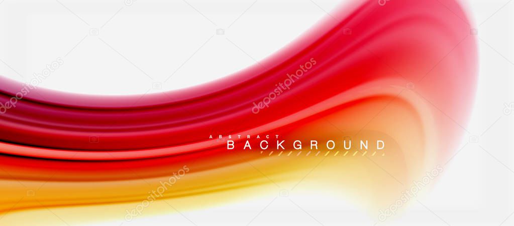 Rainbow fluid colors abstract background twisted liquid design, colorful marble or plastic wavy texture backdrop, multicolored template for business or technology presentation or web brochure cover