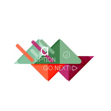 Üçgen veri görselleştirme tasarım, seçenek Infographic düzen