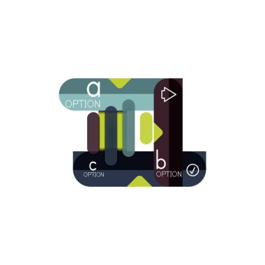 Özet satırları geometrik Infographic layoutabstract satırları geometrik Infographic düzeni, veri görselleştirme tasarım, seçeneği adım adım programı, web kutusu