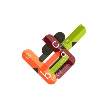 Özet satırları geometrik Infographic layoutabstract satırları geometrik Infographic düzeni, veri görselleştirme tasarım, seçeneği adım adım programı, web kutusu