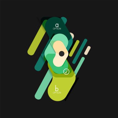 Düz tasarım geometrik infographics, ok şekli vektör etiket veya etiket, Fiyat etiketleri, promosyon rozet, simgesi tasarım, kağıt tarzı düzeni verileri grafik görselleştirme adım adım süreci için için teklif