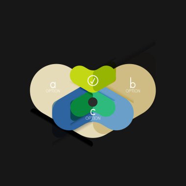 Düz tasarım geometrik infographics, ok şekli vektör etiket veya etiket, Fiyat etiketleri, promosyon rozet, simgesi tasarım, kağıt tarzı düzeni verileri grafik görselleştirme adım adım süreci için için teklif