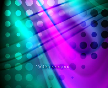 Neon holografik sıvı renkli dalga web, duvar kağıdı, desen, doku ve arka plan için