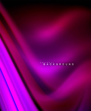 Neon holografik sıvı renkli dalga web, duvar kağıdı, desen, doku ve arka plan için