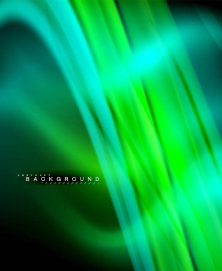 Neon holografik sıvı renkli dalga web, duvar kağıdı, desen, doku ve arka plan için