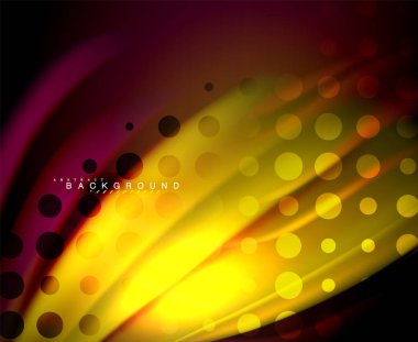 Neon holografik sıvı renkli dalga web, duvar kağıdı, desen, doku ve arka plan için