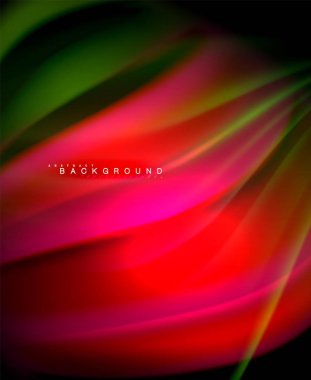 Neon holografik sıvı renkli dalga web, duvar kağıdı, desen, doku ve arka plan için