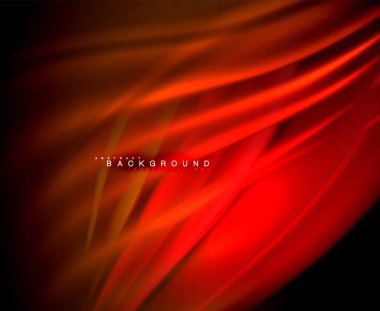 Neon parlayan dalga, sihirli enerji ve ışık arka plan. Vektör duvar kağıdı şablonu