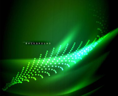 Neon parlayan techno hatları, yüksek teknoloji fütüristik arka plan şablonu kare şekilleri ile