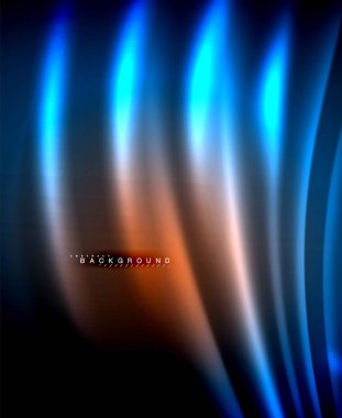 Neon parlayan techno hatları, yüksek teknoloji fütüristik arka plan şablonu kare şekilleri ile