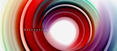 Gökkuşağı sıvı soyut girdap şekli, bükülmüş sıvı renkler tasarım, renkli mermer veya plastik dalgalı doku arka plan, çok renkli şablonu için iş veya teknoloji sunu veya web broşürü