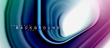 Gökkuşağı sıvı soyut girdap şekli, bükülmüş sıvı renkler tasarım, renkli mermer veya plastik dalgalı doku arka plan, çok renkli şablonu için iş veya teknoloji sunu veya web broşürü