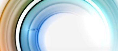 Gökkuşağı sıvı renkli arka plan - girdap ve daireler, bükülmüş sıvı renkler, renkli mermer veya plastik dalgalı doku zemin, çok renkli şablonu için iş veya teknoloji