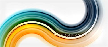 Gökkuşağı sıvı renkli arka plan - girdap ve daireler, bükülmüş sıvı renkler, renkli mermer veya plastik dalgalı doku zemin, çok renkli şablonu için iş veya teknoloji