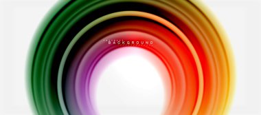 Gökkuşağı sıvı renkli arka plan - girdap ve daireler, bükülmüş sıvı renkler, renkli mermer veya plastik dalgalı doku zemin, çok renkli şablonu için iş veya teknoloji