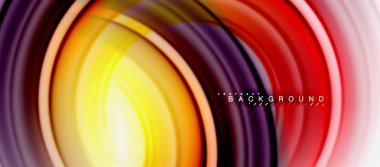 Gökkuşağı sıvı renkli arka plan - girdap ve daireler, bükülmüş sıvı renkler, renkli mermer veya plastik dalgalı doku zemin, çok renkli şablonu için iş veya teknoloji