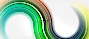 Gökkuşağı sıvı renkli arka plan - girdap ve daireler, bükülmüş sıvı renkler, renkli mermer veya plastik dalgalı doku zemin, çok renkli şablonu için iş veya teknoloji