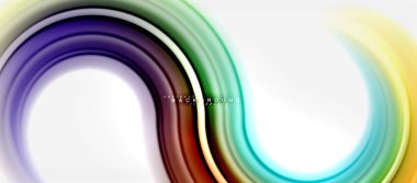 Gökkuşağı sıvı renkli arka plan - girdap ve daireler, bükülmüş sıvı renkler, renkli mermer veya plastik dalgalı doku zemin, çok renkli şablonu için iş veya teknoloji