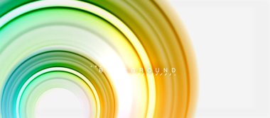 Gökkuşağı sıvı renkli arka plan - girdap ve daireler, bükülmüş sıvı renkler, renkli mermer veya plastik dalgalı doku zemin, çok renkli şablonu için iş veya teknoloji