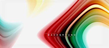 Gökkuşağı sıvı renk arka plan Bükülü sıvı tasarım, renkli mermer veya plastik dalgalı doku zemin, çok renkli şablonu için iş veya teknoloji sunu veya web broşür kapak