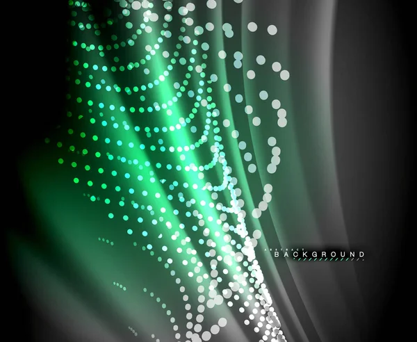 Neon parlayan techno hatları, yüksek teknoloji fütüristik arka plan şablonu kare şekilleri ile