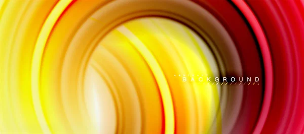 Fondo Abstracto Línea Color Fluido Arco Iris Remolino Círculos Diseño — Archivo Imágenes Vectoriales