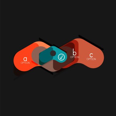 Düz tasarım geometrik infographics, ok şekli vektör etiket veya etiket, Fiyat etiketleri, promosyon rozet, simgesi tasarım, kağıt tarzı düzeni verileri grafik görselleştirme adım adım süreci için için teklif