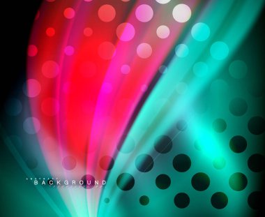 Neon holografik sıvı renkli dalga web, duvar kağıdı, desen, doku ve arka plan için