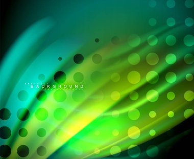 Neon holografik sıvı renkli dalga web, duvar kağıdı, desen, doku ve arka plan için